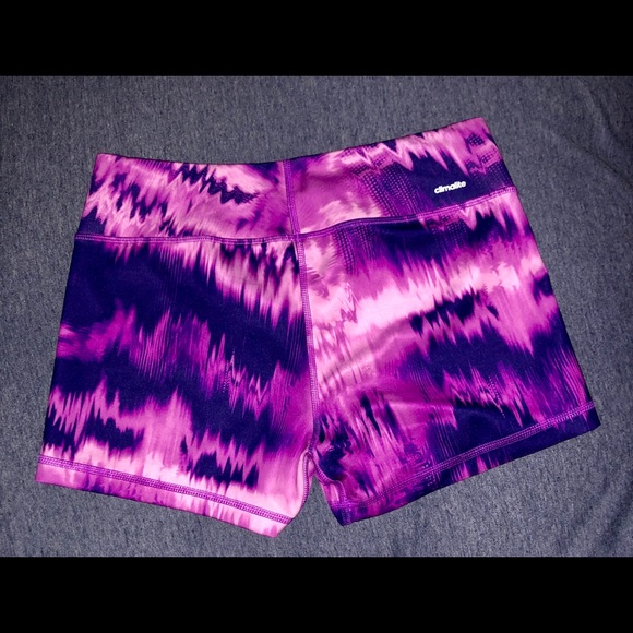 adidas Pants - 🌸adidas climalite spandex shorts, pink + purple🌸